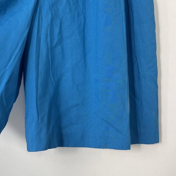 Vintage 90s Bobbie Brown High Waist Palazzo Shorts Culottes Blue Women’s M - Picture 6 of 16
